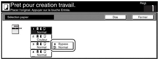 OLIVETTI D-COPIA 300 - Effleurer la touche "bypass". - 2