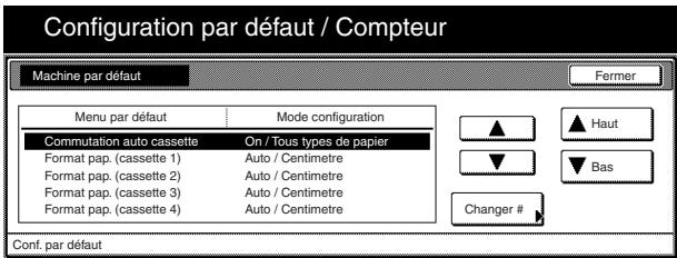 OLIVETTI D-COPIA 300 - Accès aux réglages par défaut de l'appareil - 5