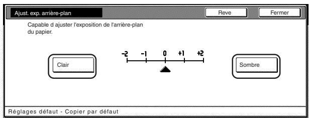 OLIVETTI D-COPIA 300 - Ajustement de l'exposition de l'arrière-plan - 1