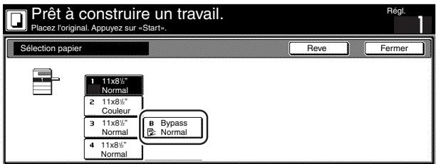 OLIVETTI D-COPIA 300 - Effleurer la touche "bypass". - 1