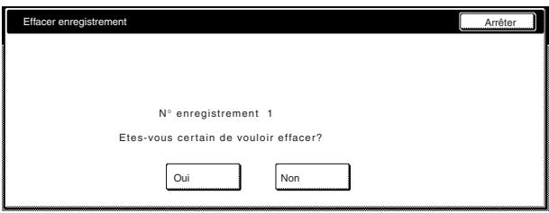 OLIVETTI D-COPIA 300 - Effacement d'une touche d'enregistrement - 10