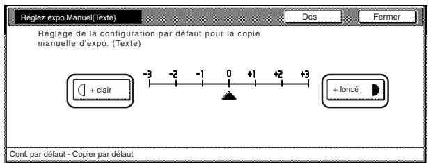 OLIVETTI D-COPIA 300 - -Réglage d'exposition manuelle (mode de texte) - 2
