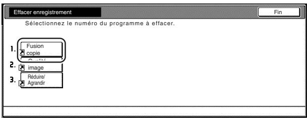 OLIVETTI D-COPIA 300 - Effacement d'une touche d'enregistrement - 8