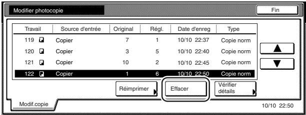 OLIVETTI D-COPIA 300 - ③ Effacement d'un travail de copie enregistré - 2
