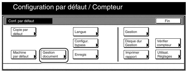 OLIVETTI D-COPIA 300 - Accès aux réglages par défaut pour la gestion des boîtes - 3