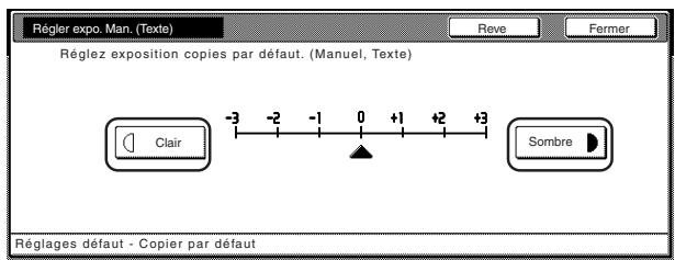 OLIVETTI D-COPIA 300 - -Réglage d'exposition manuelle (mode de texte) - 1