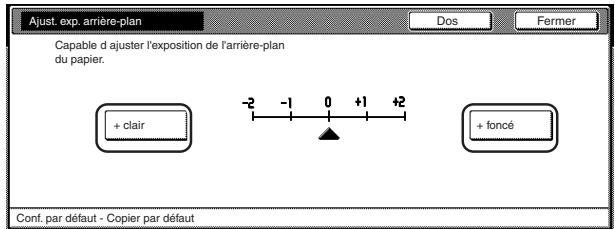 OLIVETTI D-COPIA 300 - Ajustement de l'exposition de l'arrière-plan - 2