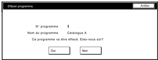 OLIVETTI D-COPIA 300 - Effacement d'un programme enregistré - 5