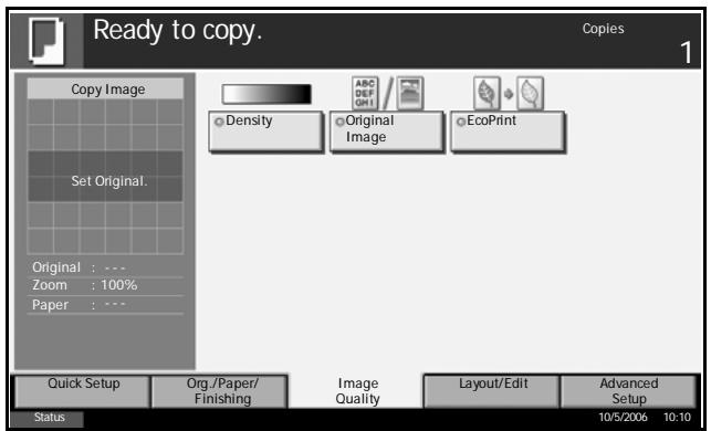 OLIVETTI D-COPIA 500MF - Selecting Image Quality - 1