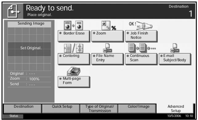 OLIVETTI D-COPIA 500MF - Send Screen - 5