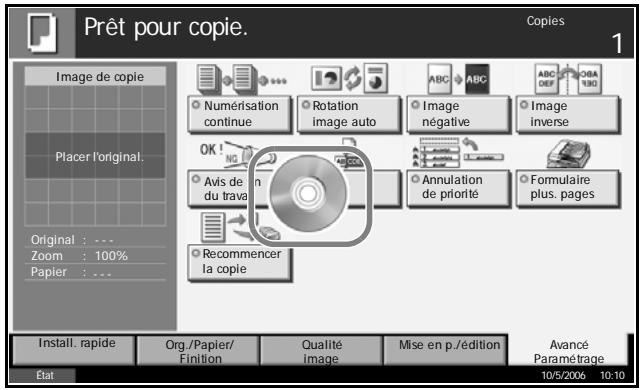OLIVETTI D-COPIA 500MF - Affichage lors d'un changement d'écran - 1