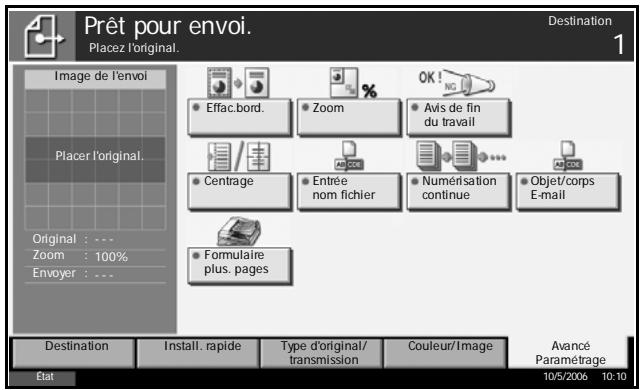 OLIVETTI D-COPIA 500MF - Écran Envoyer - 5