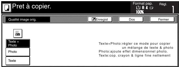 OLIVETTI D-COPIA 55 - Sélection de la qualité de l'image - 2