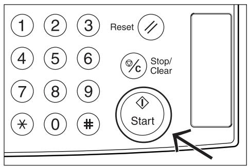 OLIVETTI D-COPIA 55 - Appuyer sur la touche [Start]. - 1