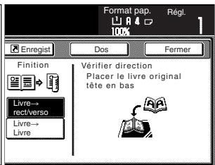 OLIVETTI D-COPIA 55 - Suivre les instructions indiquées sur le côte droit du panneau tactile et vérifier l'orientation des originaux mis en place. - 4