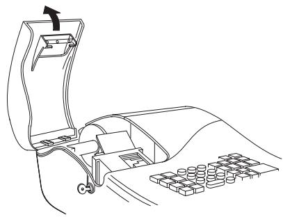 OLIVETTI ECR 2100 EURO - Installation et remplacement des piles - 1
