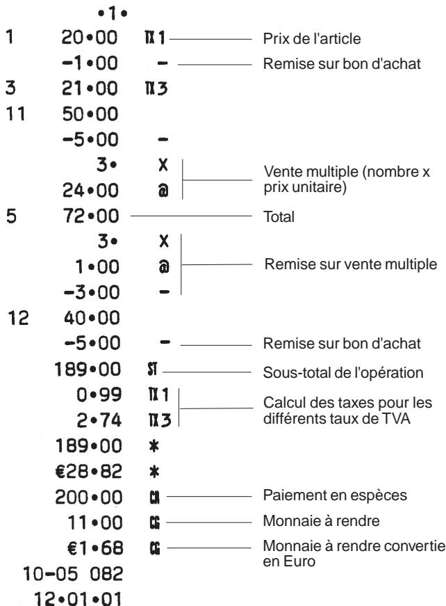 OLIVETTI ECR 2150 - Vente avec remises multiples - 1