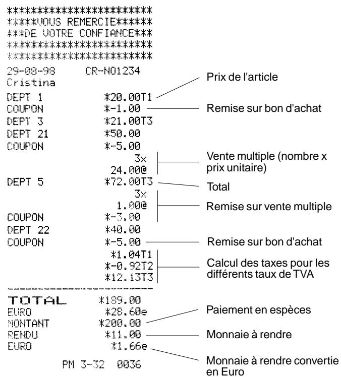 OLIVETTI ECR 2400 EURO - Vente avec remises multiples - 1