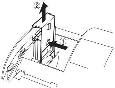 OLIVETTI ECR 2400 EURO - Installation et remplacement des piles - 3