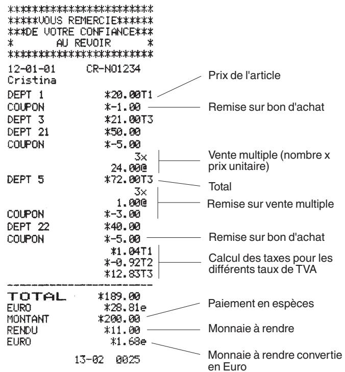 OLIVETTI ECR 2450 - Vente avec remises multiples - 1