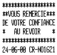 OLIVETTI ECR 2500 EU - Compte rendu des ventes par gamme d'article - 1