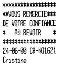 OLIVETTI ECR 2500 EU - Palement partiel en espèces en devise locale - 1