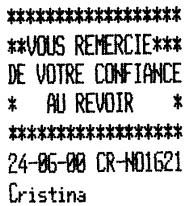OLIVETTI ECR 2500 EU - Application d'un taux de majoration programme à certains articles et d'un taux non programme à d'autres - 1