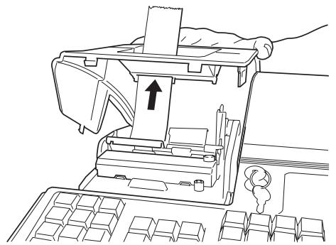 OLIVETTI ECR 2500 EU - Installation du rouleau destiné aux tickets de caisse - 3