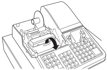 OLIVETTI ECR 2500 EU - Installation de la cartouche à ruban encreur - 2
