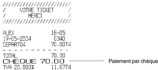 OLIVETTI ECR 5600 - Paient par cheque - 1
