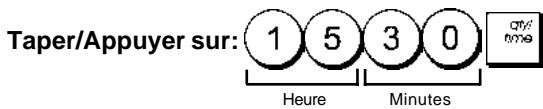 OLIVETTI ECR 6100 - Taper l'heure - 1