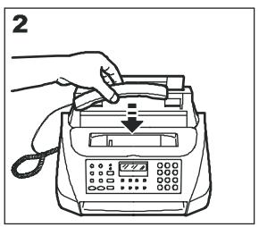 OLIVETTI FAX-LAB 200 PRINTER - Connexion du combine telephonique - 2