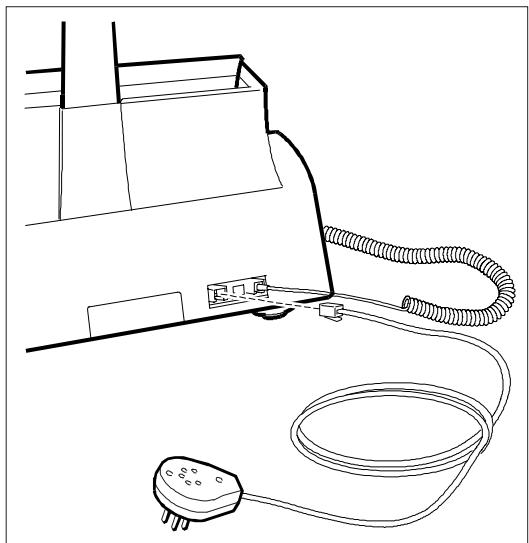 OLIVETTI OFX 525 - Connexion à la ligne téléphonique - 1