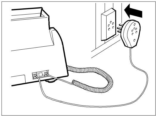 OLIVETTI OFX 525 - Connexion à la ligne téléphonique - 2
