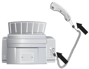 OLIVETTI OFX 9300-OFX 9400 - Raccorder le combiné (en fonction du modèle) - 1