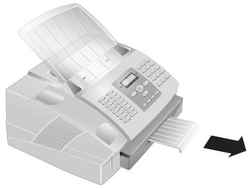 OLIVETTI OFX 9300-OFX 9400 - Retirer le plateau d'émission des impressions et des télécopies - 1