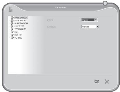 OLIVETTI OFX 9300-OFX 9400 - Paramètres de l'appareil - 1