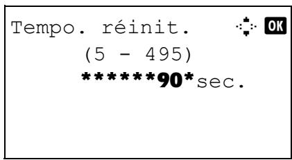 OLIVETTI D-COPIA 284 - Temporisation de la réinitialisation du panneau - 5