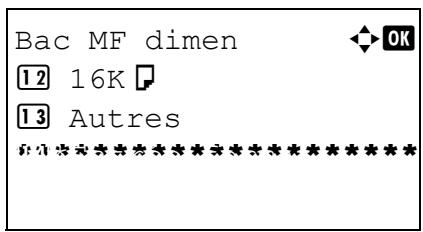 OLIVETTI D-COPIA 284 - Sélection du format de papier et du type de support pour le bac MF - 5