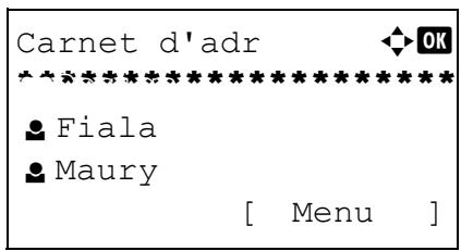 OLIVETTI D-COPIA 284 - Sélection dans le carnet d'adresses - 2