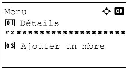 OLIVETTI D-COPIA 284 - Suppression d'un membre du groupe - 2