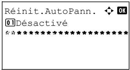 OLIVETTI D-COPIA 284MF - Activation/désactivation de la réinitialisation automatique du panneau - 5