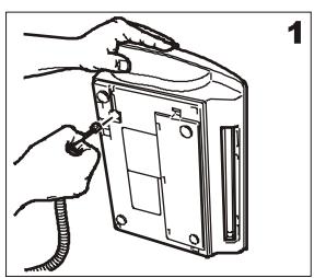 OLIVETTI FAX-LAB 360 SMS - Connexion du combine telephonique - 1