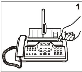 OLIVETTI FAX-LAB 360 SMS - Introduction de l'original dans l'adf - 1