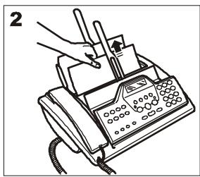 OLIVETTI FAX-LAB 360 SMS - Retrait d'une feuille de PAPIER coincee - 2