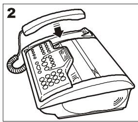 OLIVETTI FAX-LAB 360 SMS - Connexion du combine telephonique - 2