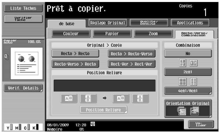 OLIVETTI D-COLOR MF280 - Opérations de copie avec plusieurs fonctions multiples - 2