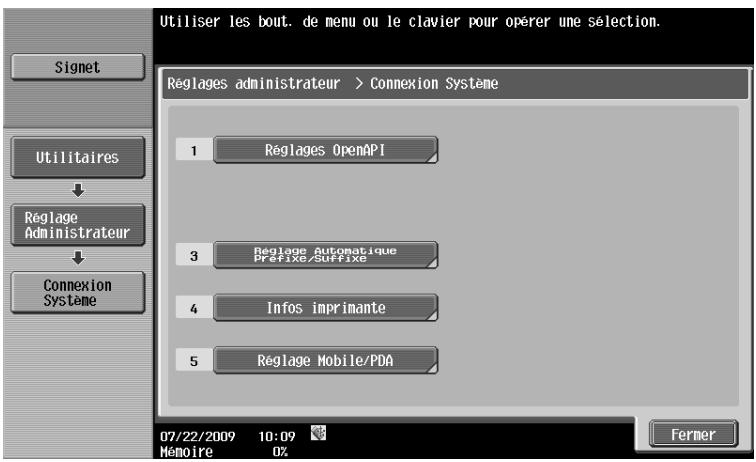 OLIVETTI D-COLOR MF280 - [Connexion système] - 1
