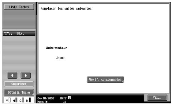 OLIVETTI D-COLOR MF280 - Message de remplacement - 2