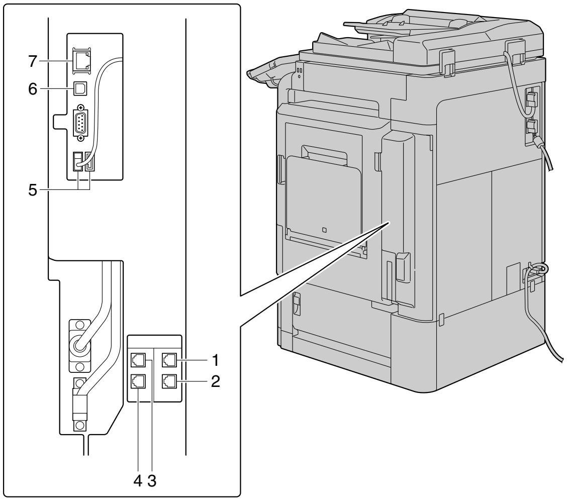 OLIVETTI D-COLOR MF280 - Extérieur de la machine (face arrêté) - 1